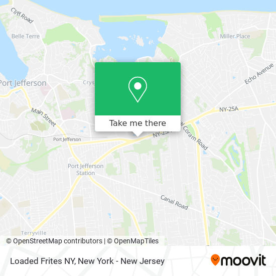 Loaded Frites NY map