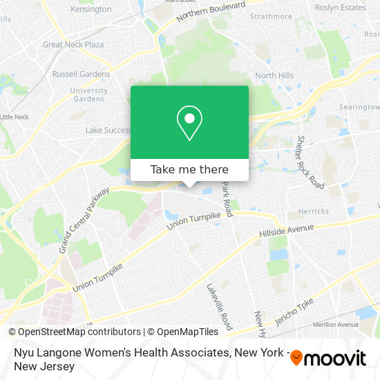 Nyu Langone Women's Health Associates map