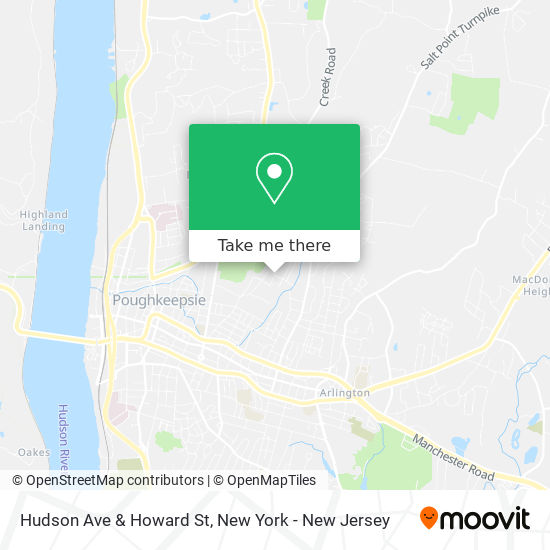 Hudson Ave & Howard St map