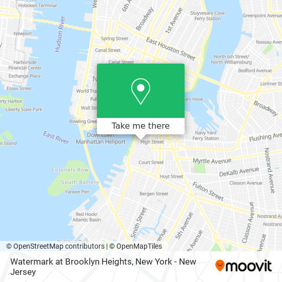 Mapa de Watermark at Brooklyn Heights