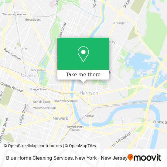 Blue Home Cleaning Services map