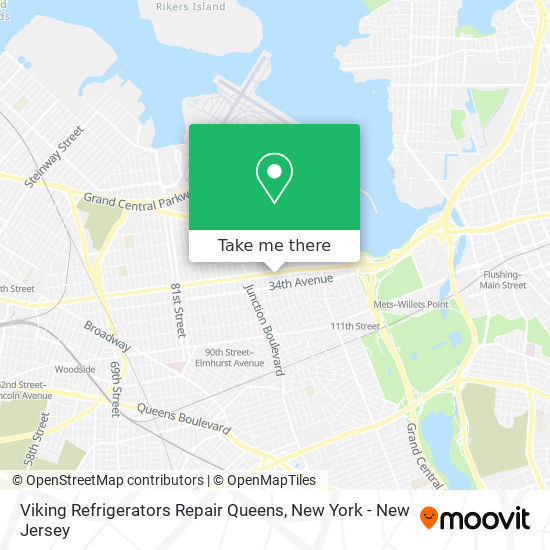 Viking Refrigerators Repair Queens map