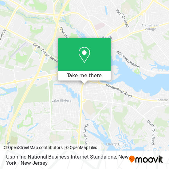 Mapa de Usph Inc National Business Internet Standalone