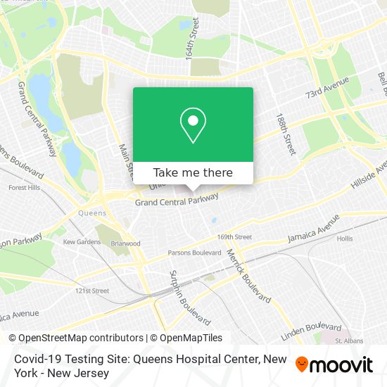 Mapa de Covid-19 Testing Site: Queens Hospital Center