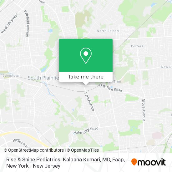 Rise & Shine Pediatrics: Kalpana Kumari, MD, Faap map