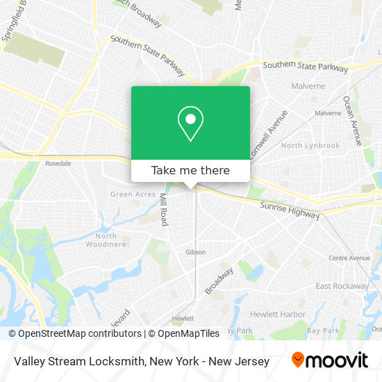 Mapa de Valley Stream Locksmith