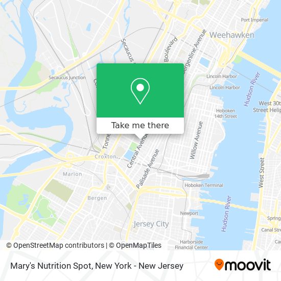 Mapa de Mary's Nutrition Spot