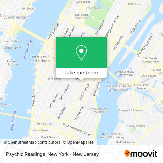 Psychic Readings map