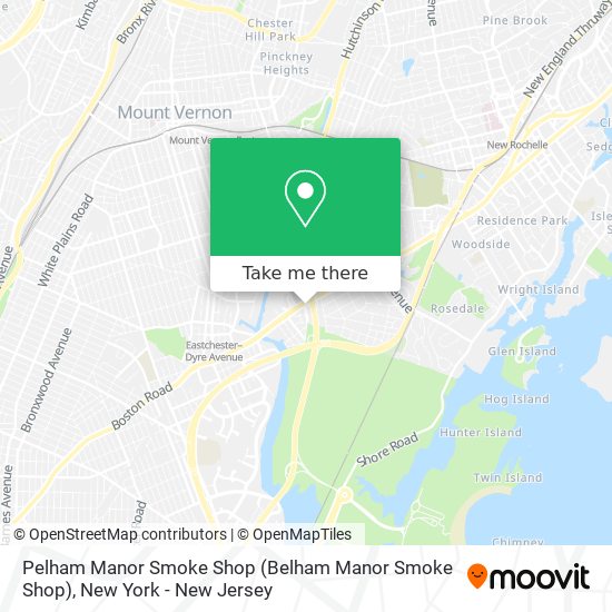 Pelham Manor Smoke Shop map