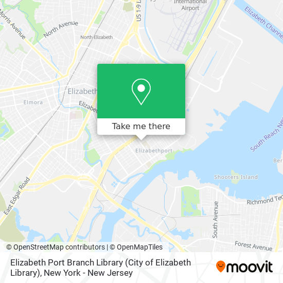 Mapa de Elizabeth Port Branch Library (City of Elizabeth Library)