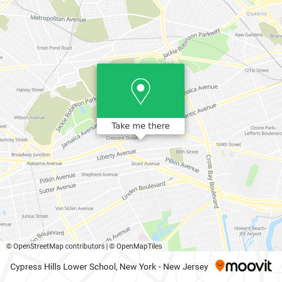 Mapa de Cypress Hills Lower School