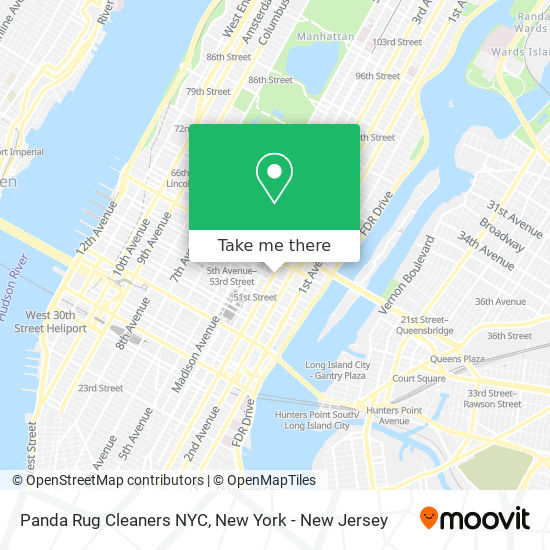 Mapa de Panda Rug Cleaners NYC