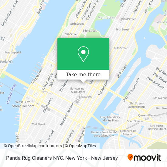 Panda Rug Cleaners NYC map