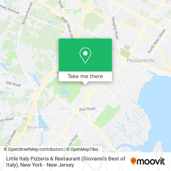 Mapa de Little Italy Pizzeria & Restaurant (Giovanni's Best of Italy)