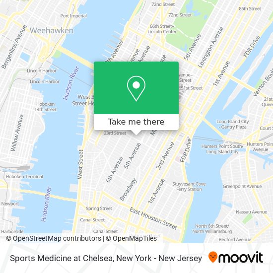 Sports Medicine at Chelsea map