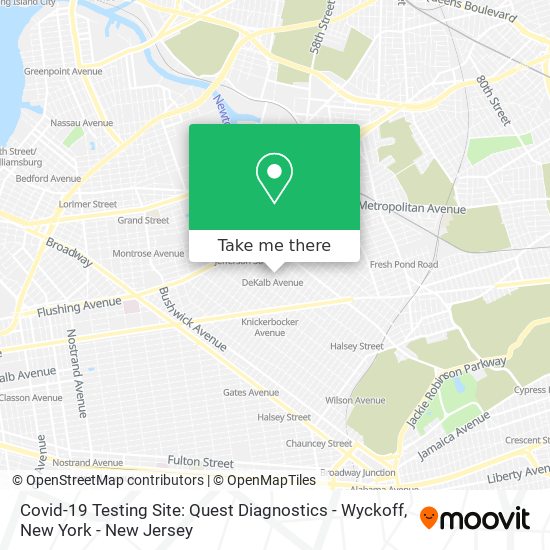 Mapa de Covid-19 Testing Site: Quest Diagnostics - Wyckoff