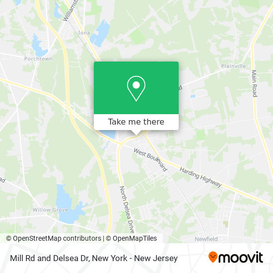 Mapa de Mill Rd and Delsea Dr