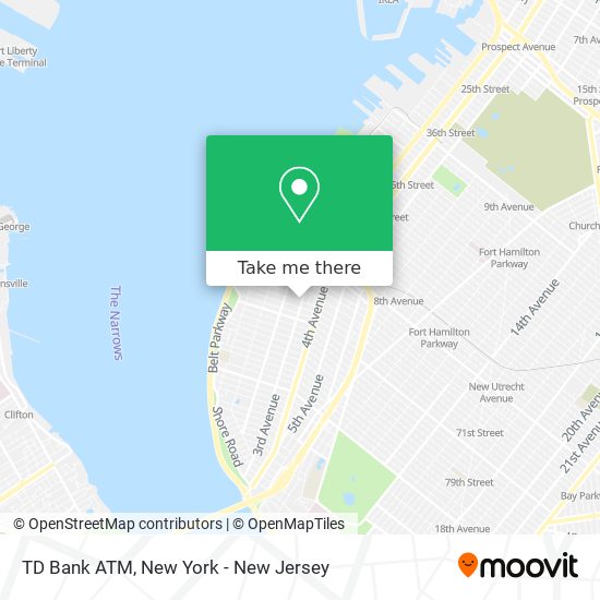 TD Bank ATM map