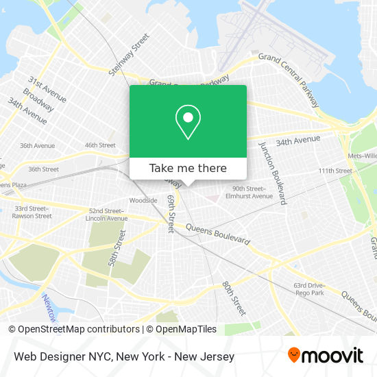 Mapa de Web Designer NYC