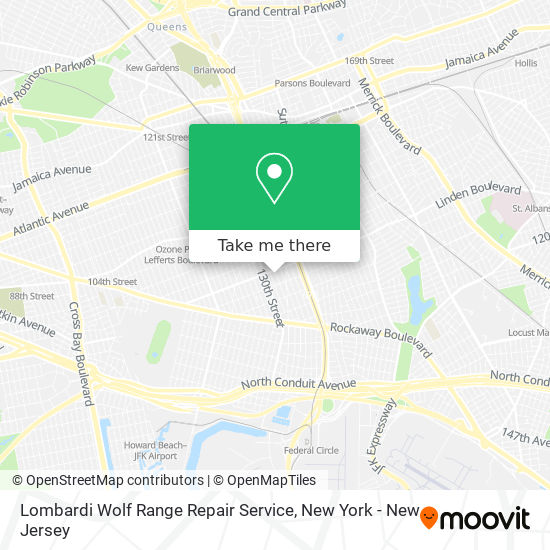 Mapa de Lombardi Wolf Range Repair Service