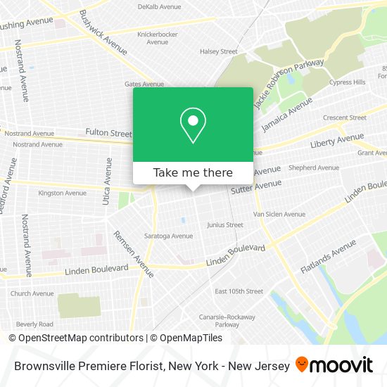 Mapa de Brownsville Premiere Florist