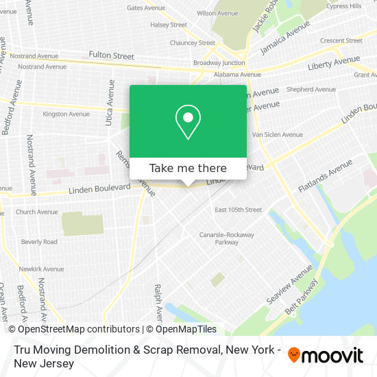 Tru Moving Demolition & Scrap Removal map