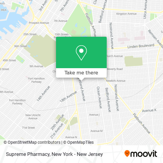 Supreme Pharmacy map