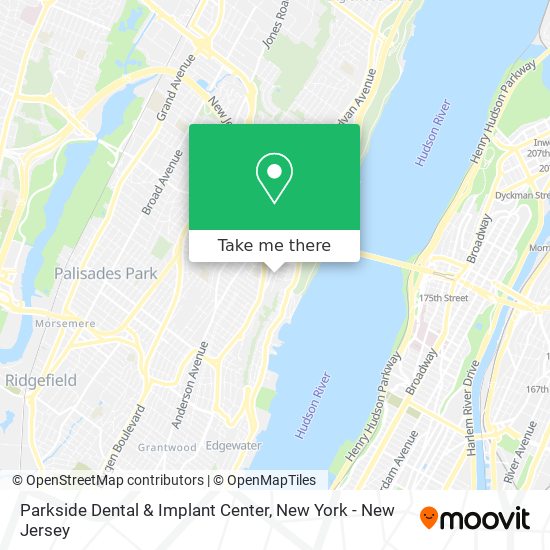 Parkside Dental & Implant Center map