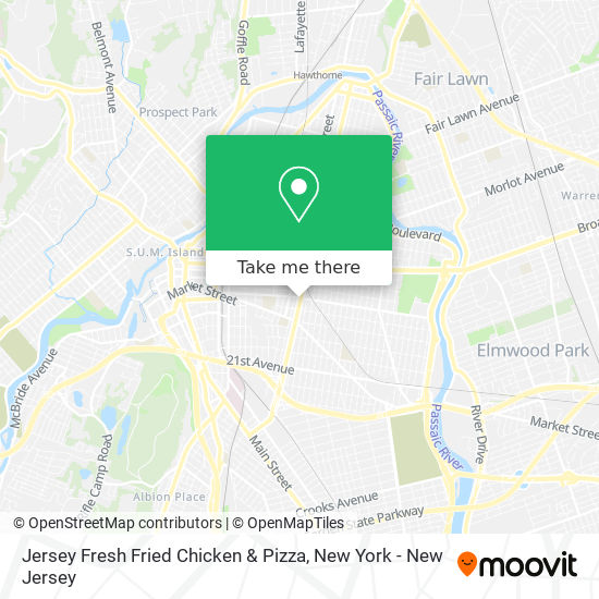 Jersey Fresh Fried Chicken & Pizza map