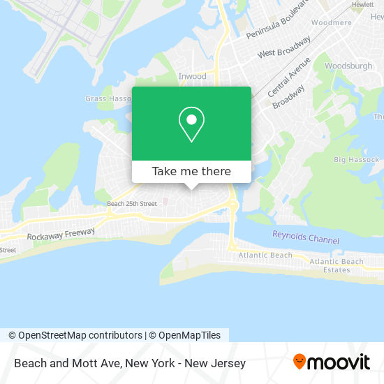 Mapa de Beach and Mott Ave
