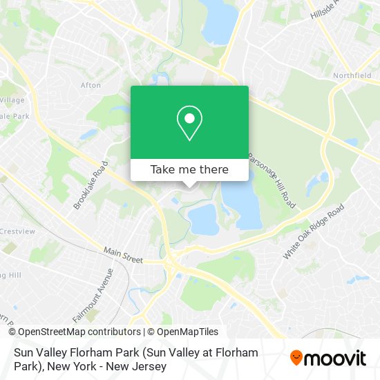 Sun Valley Florham Park map