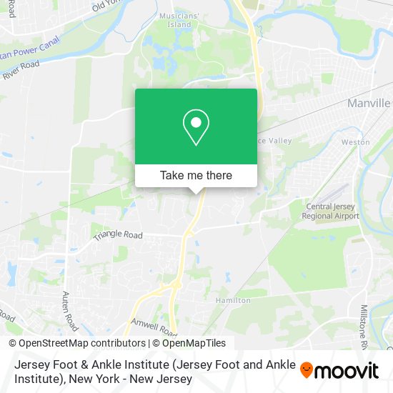 Jersey Foot & Ankle Institute map