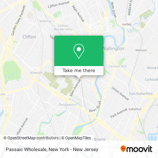 Mapa de Passaic Wholesale