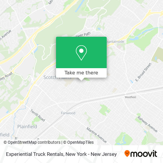 Experiential Truck Rentals map