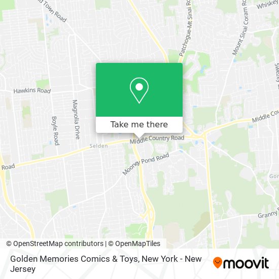 Mapa de Golden Memories Comics & Toys