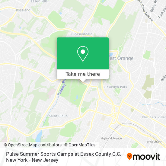 Mapa de Pulse Summer Sports Camps at Essex County C.C
