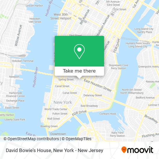 Mapa de David Bowie's House