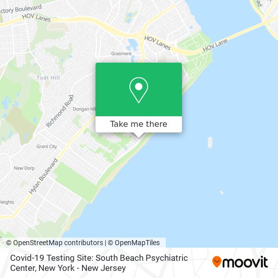 Mapa de Covid-19 Testing Site: South Beach Psychiatric Center