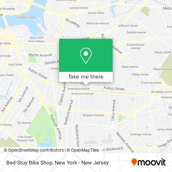 Mapa de Bed-Stuy Bike Shop