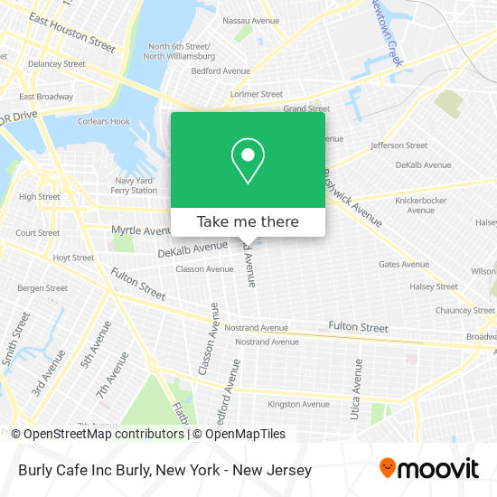 Mapa de Burly Cafe Inc Burly