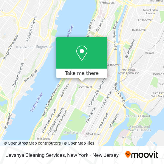 Mapa de Jevanya Cleaning Services