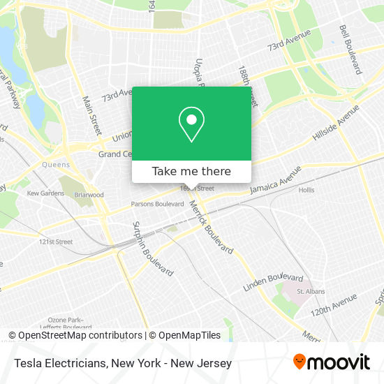 Tesla Electricians map