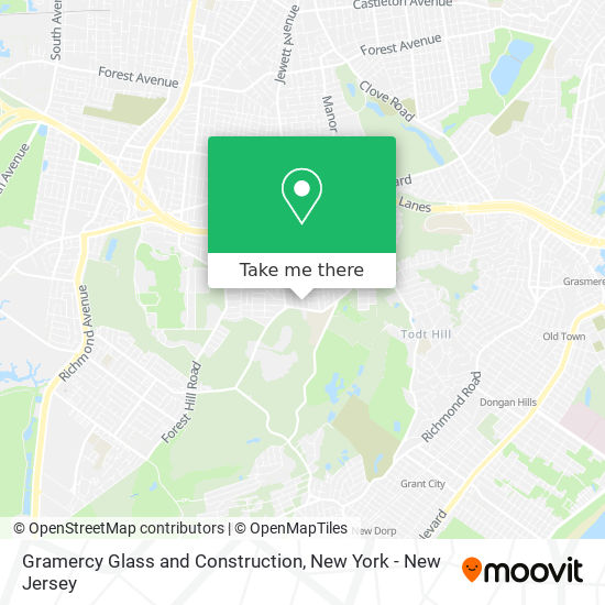 Gramercy Glass and Construction map