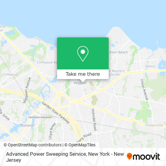 Advanced Power Sweeping Service map