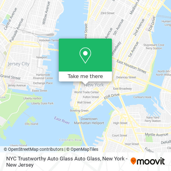 NYC Trustworthy Auto Glass Auto Glass map