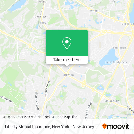 Mapa de Liberty Mutual Insurance