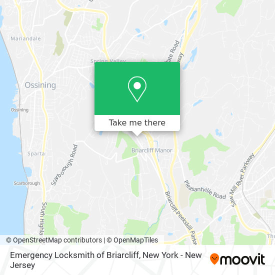 Mapa de Emergency Locksmith of Briarcliff
