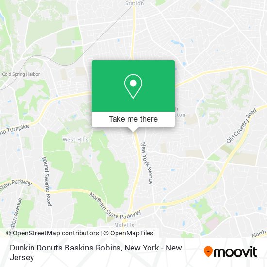 Dunkin Donuts Baskins Robins map