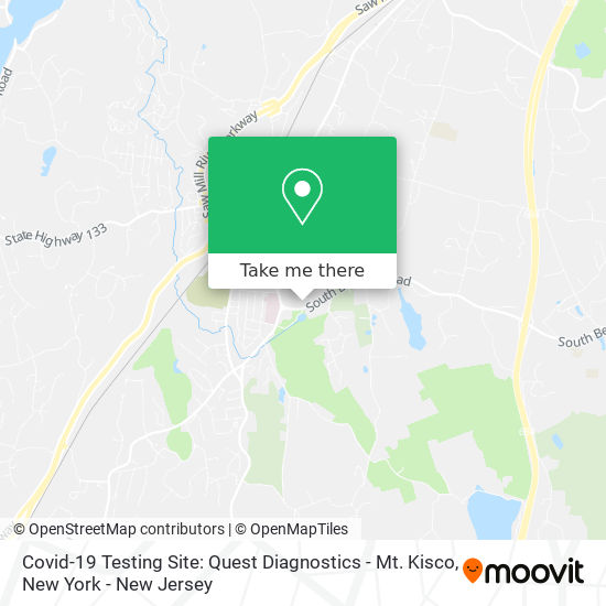 Mapa de Covid-19 Testing Site: Quest Diagnostics - Mt. Kisco