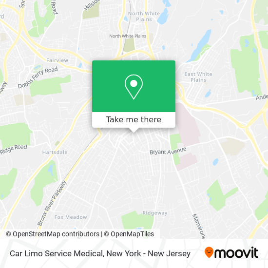 Car Limo Service Medical map